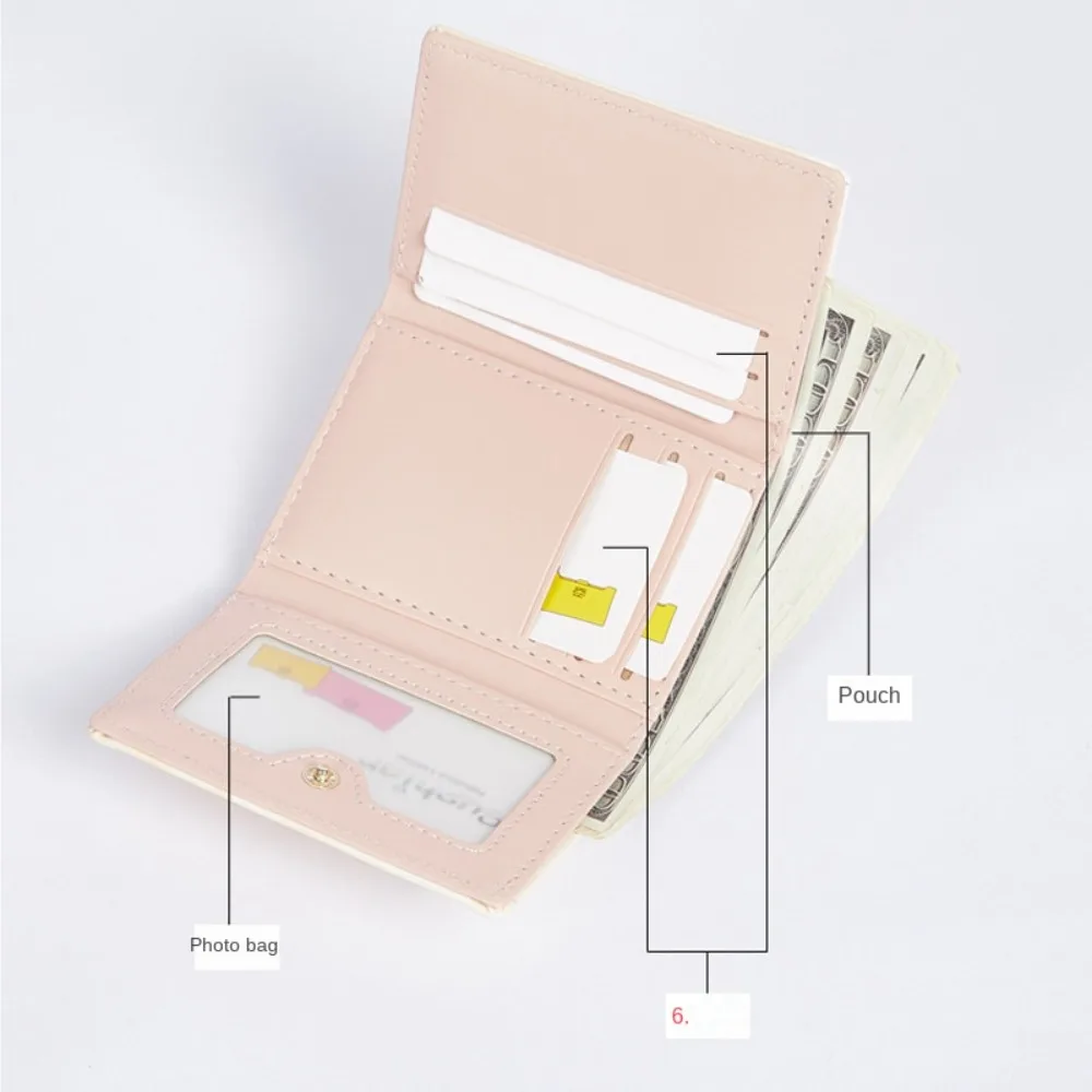 Portable PU Leather Women's Wallets Marble Pattern Large-capacity Card Case Multi-card Slot Ultra Thin Coin Purse