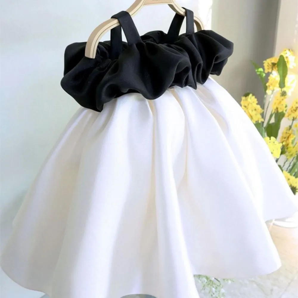 Splicing Bow for Baby's Dress New Spring Kids Dress Children's Princess Dress robe blanche