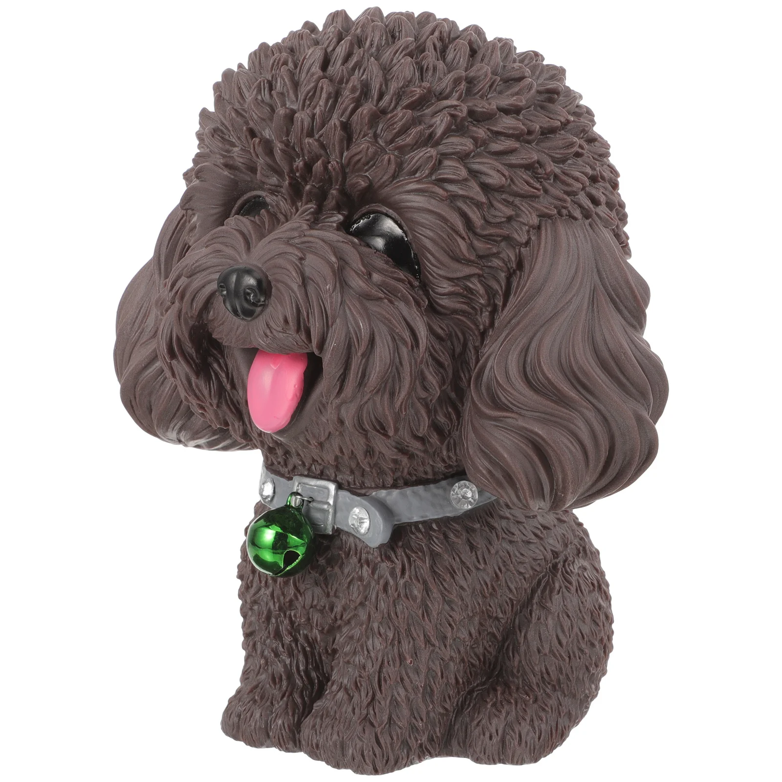 ビニール製漫画犬型貯金箱、壊れないコイン貯金箱、子供用、ランダムなベルカラー、絶妙な部屋の装飾