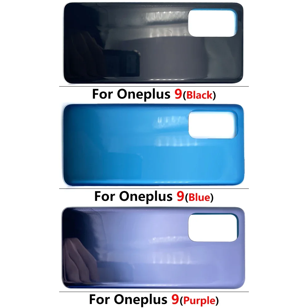 NEW Battery Back Cover Glass Rear Door Housing Case Replacement with Sticker For OnePlus 9 9R 9Pro N100 N200 Nord 2