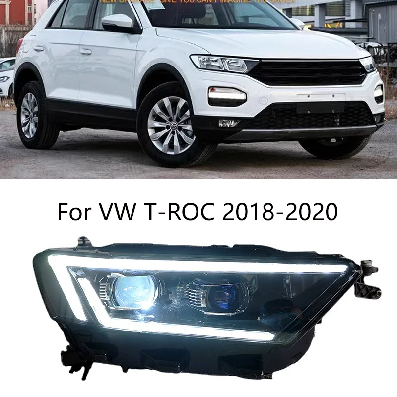 

Car Styling for VW T-ROC Headlights 2018-2021 T-ROC Head Light DRL Dynamic Turn Signal High Beam Projector Lens