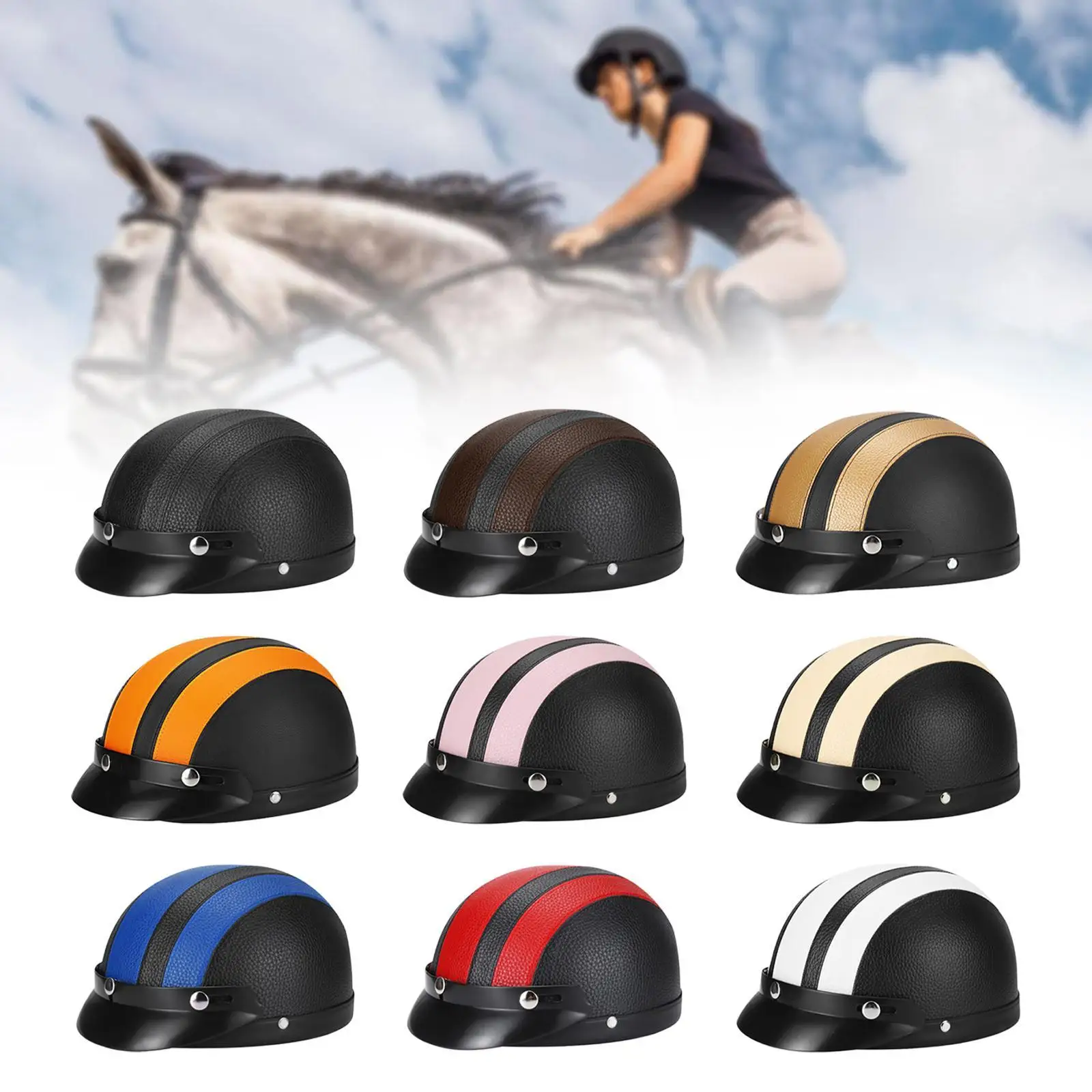 

Universal Fit Bike Helmet Lightweight Summer Half Helmet for Mountain Road Cycling and Commuting