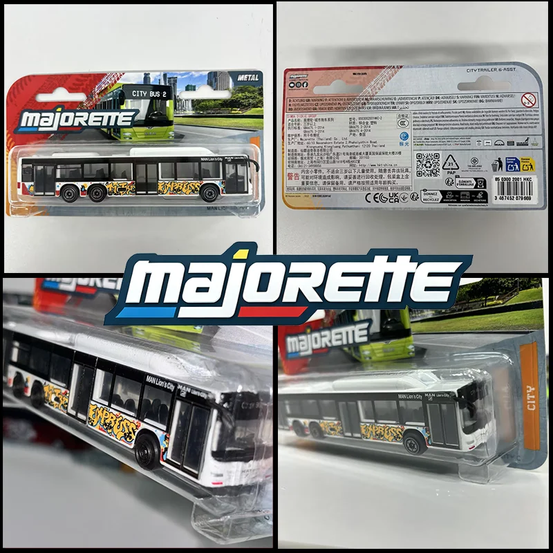 Original Majorette City Bus MAN Lion's City C Coach L 1/64 Die-Cast Metal 13cm Car Model Boy Toys Collectible Kids Birthday Gift - view 6