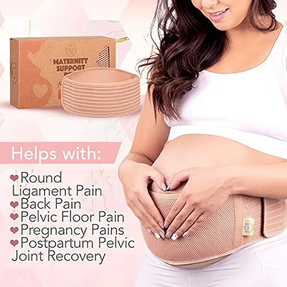 1Pcs Maternity Abdominal Belt Antenatal for Pregnant Women Belly Support Bandage Breathable Khaki