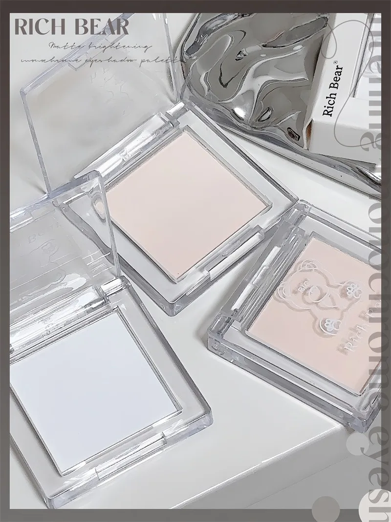 Mattes Highlighter-Puder für Tränenrillen und unter den Augen, natürlicher reinweißer aufhellender Schatten, 3D-Kontur-Gesichtsstraffungs-Make-up – Detail 1