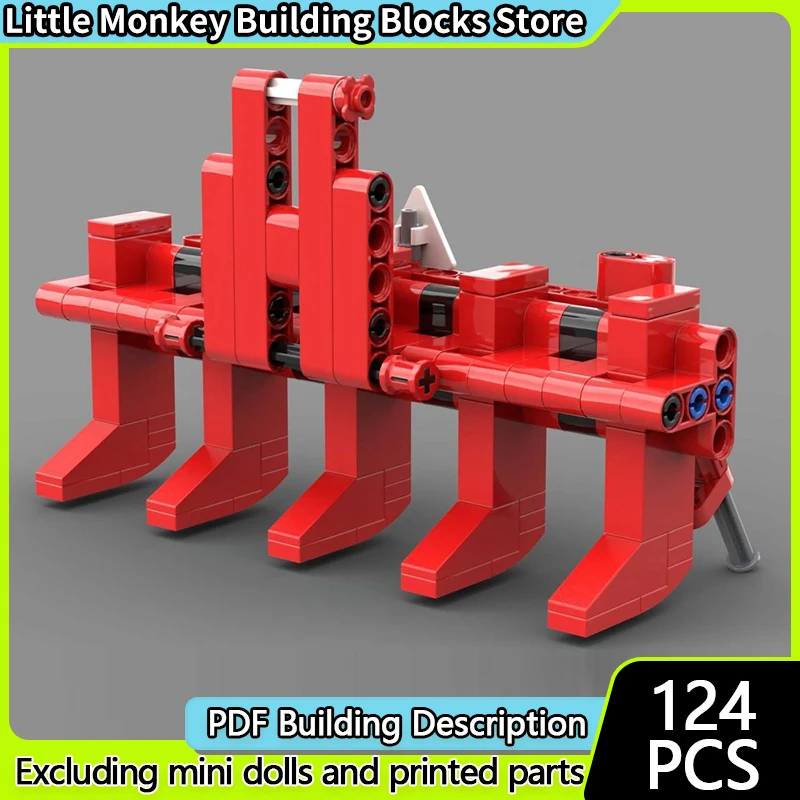 

Конструктор MOC: Модель городского автомобиля, сельскохозяйственный пятизубчатый рыхлитель, модульная технология, детские праздничные подарки, набор для сборки игрушек