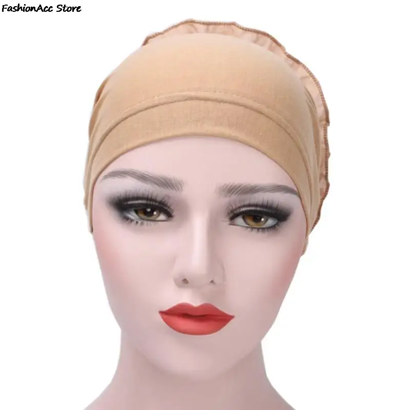 Topi Turban Renda Bunga Wanita Perempuan Topi India Topi Muslim Topi Rambut Topi Kemo Topi Bunga Beanie