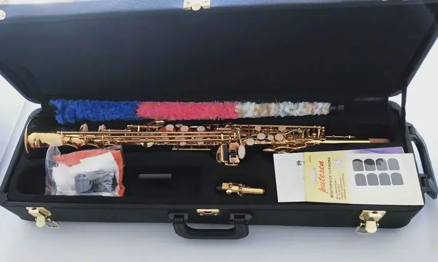 New arrival Straight Professional level Soprano Saxophone S-992 Bb Musical instrument Sax With case