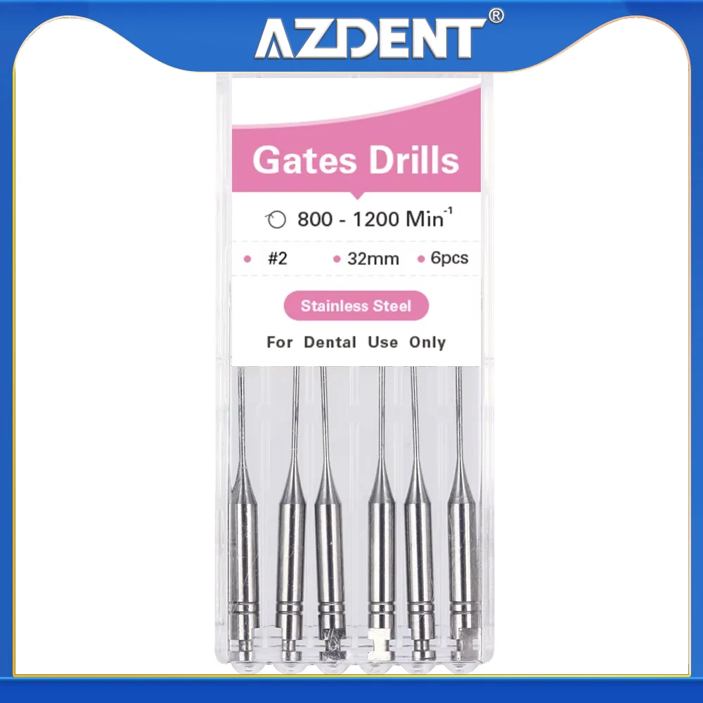 Azdent Endodontic Drill Paste Carriers Peeso Reamers Gates Drill Stainless Steel High Quality Efficiency