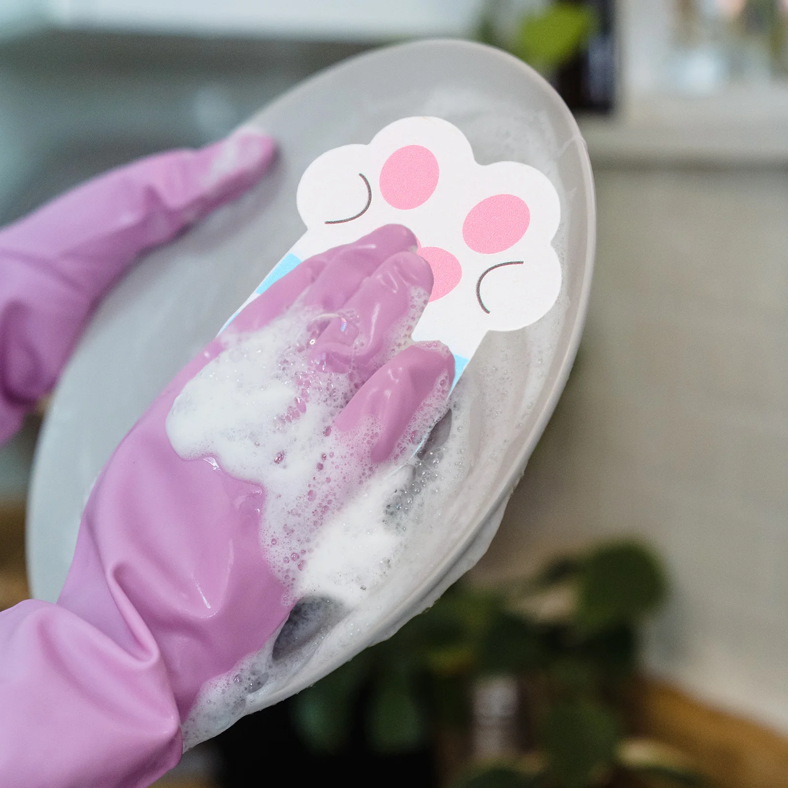 

4 Pcs Sponge Compressed Sponges Kitchen Cleaning Supplies Cartoon Washable Cute Bathroom for