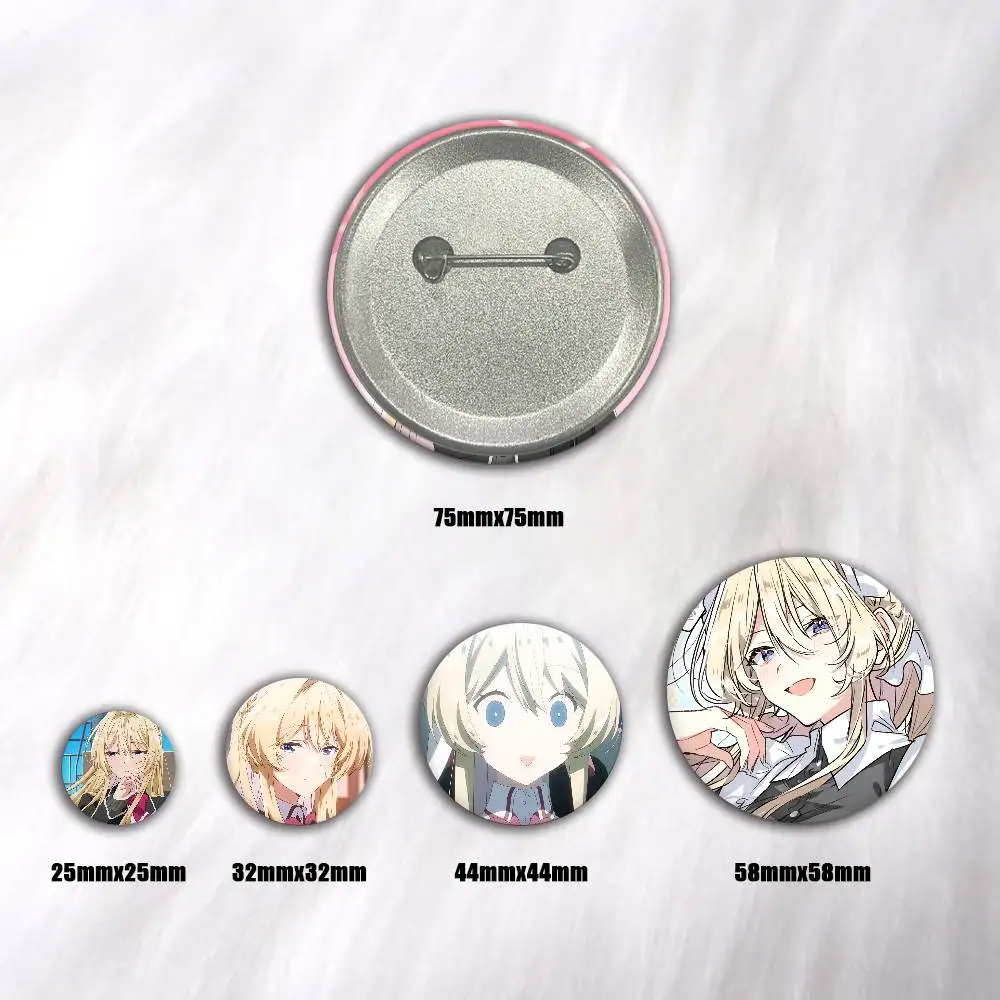 Anime Theres No F-Freaking Way Ill be Your Lover Mai Oduka Badge Tinplate DIY Backpack Clothing Accessories Jewelry Pins