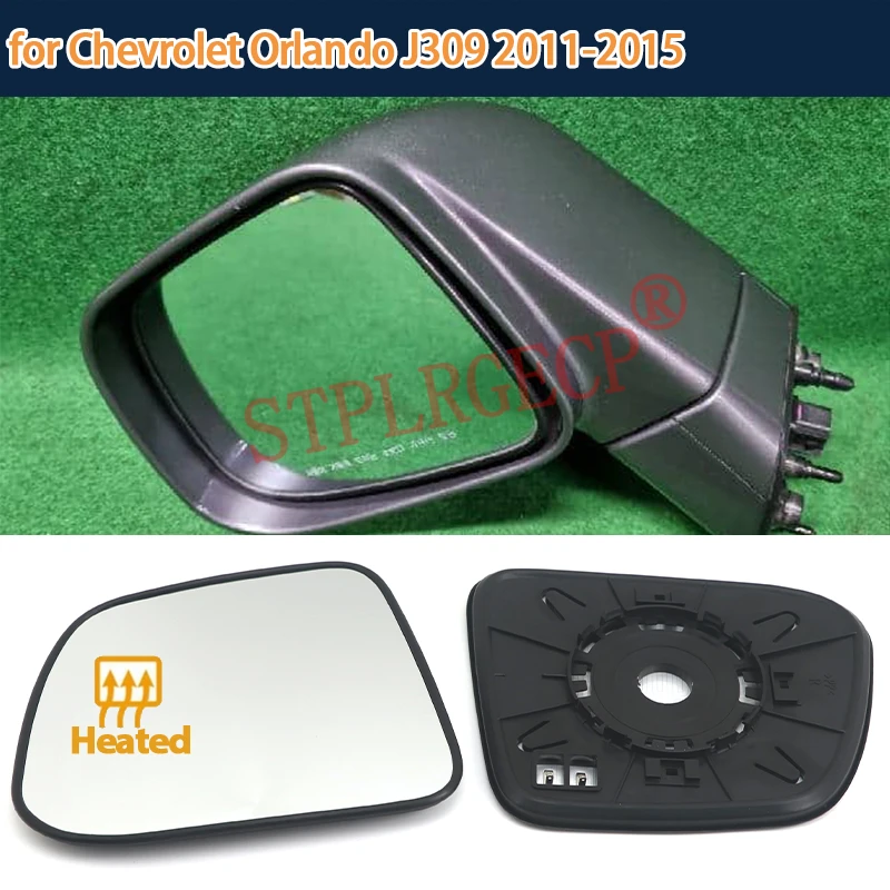 Image of Für Chevrolet Orlando J309 2011-2015 Fahrer- oder Beifahrerseitenspiegel Beheiztes Glas Außenspiegel Ersatzteile