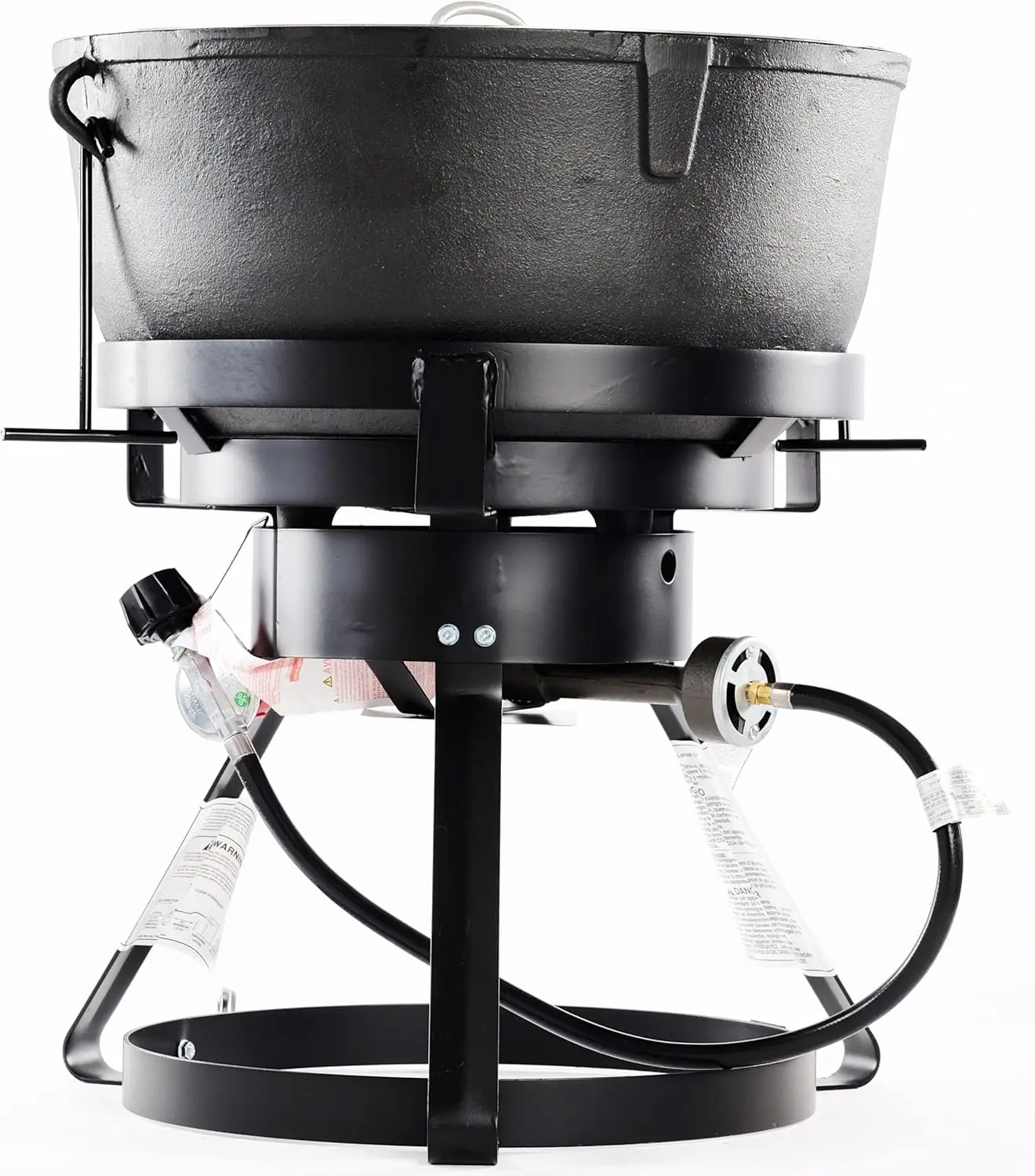 1740A Cast Iron Outdoor Jambalaya Cooker, Black