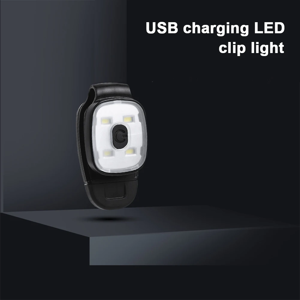 Lightweight Warning Lights 3 Light Modes Portable Clip On Light Multifunction IPX4 Waterproof for Night Walking Fishing