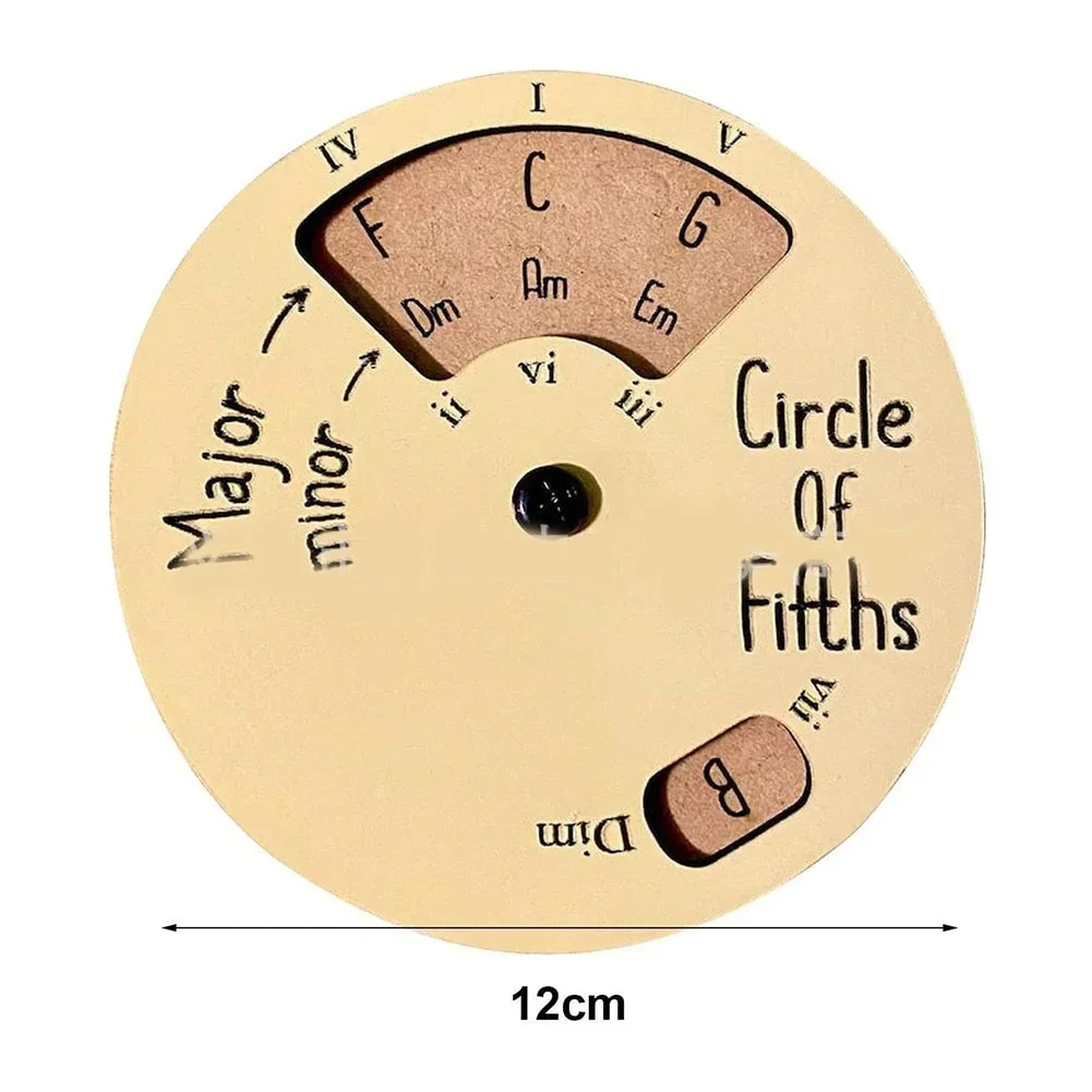 Versatile All-in-One Chord Wheel Tool Lightweight For Electric Guitar Piano Ukulele Music Instruments Accessories