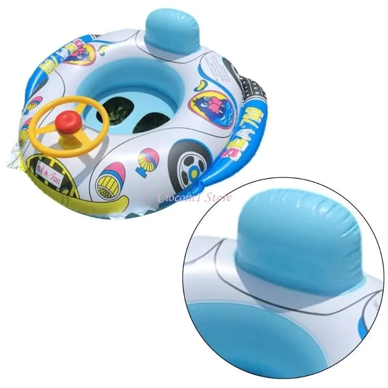 Y1UB Baby Innovative Float Swim Rings Cartoon Infant Kids Swimming Pool Inflatable Rings Play Water Toy Swim Rings for Kids