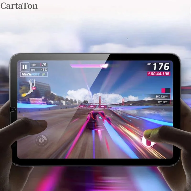 واقي شاشة الكمبيوتر اللوحي لهاتف أبل آيفون آي باد ميني 7 2024 8.3 "9H غطاء كامل من الزجاج المقسى الشفاف غطاء فيلم زجاجي واقي