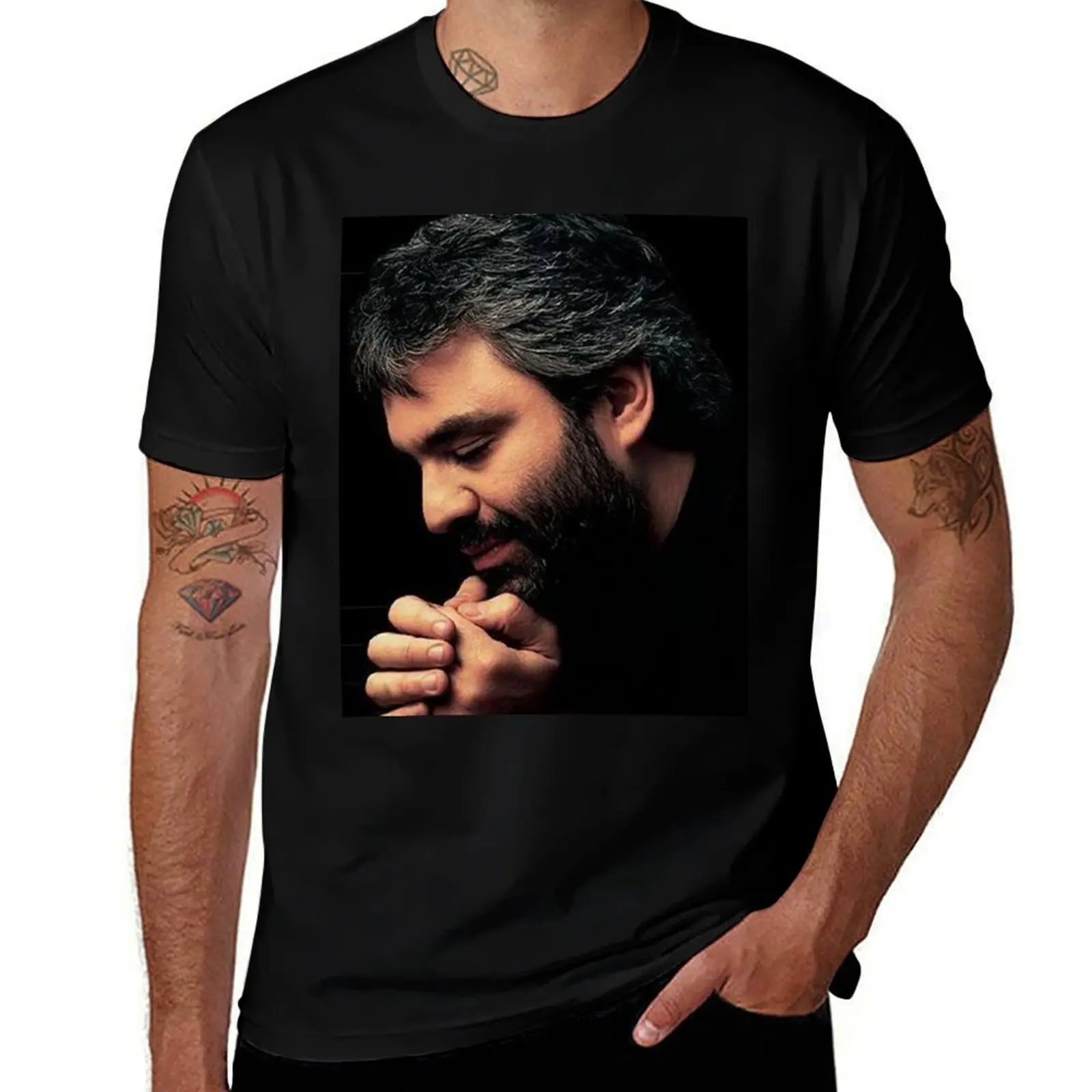 Album - Andrea Bocelli T-Shirt Quick Dry Training Short Sleeve Tee T-Shirt