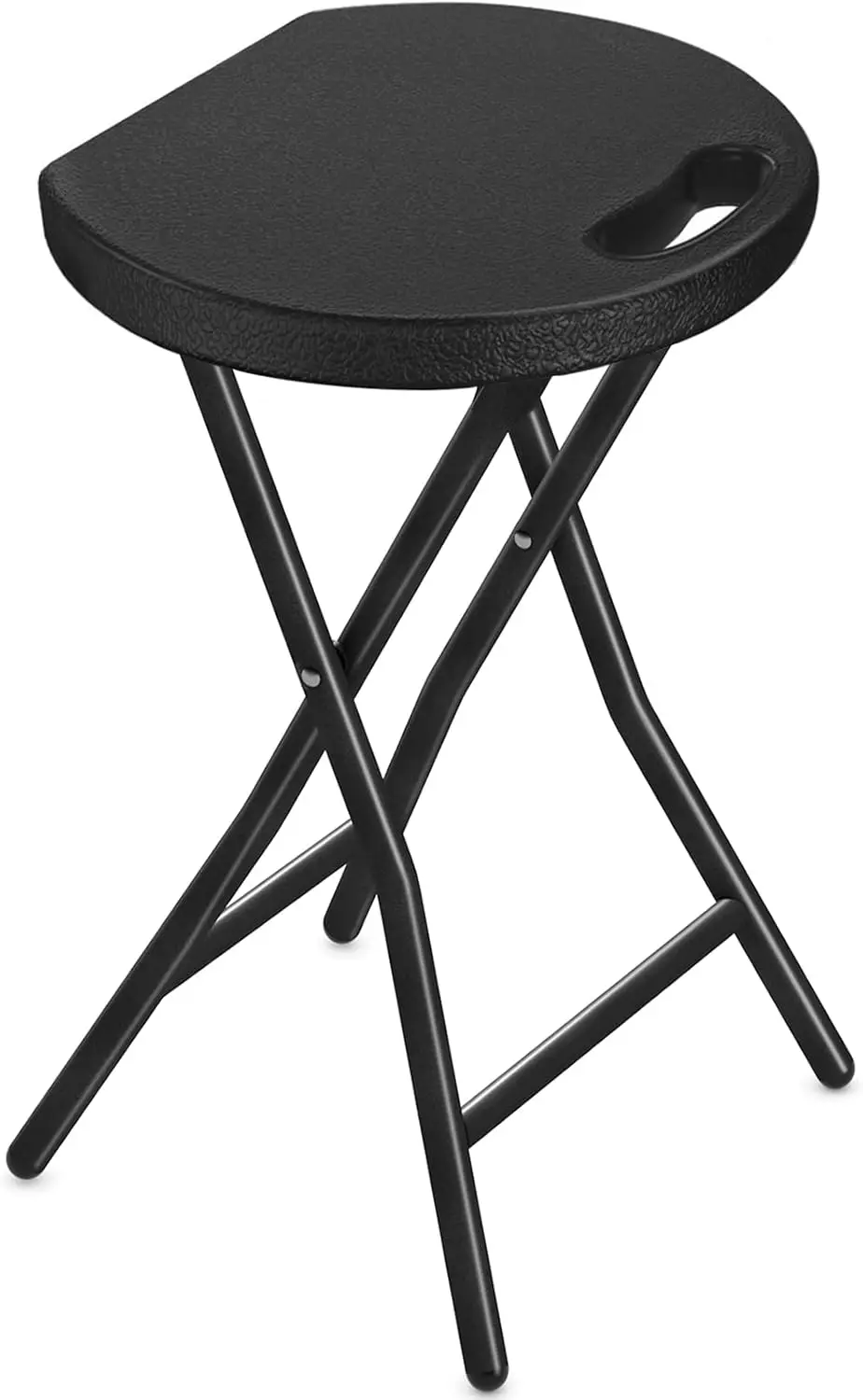 

Heavy Duty Folding Chair with Handle, 500lbs Capacity Portable Stool for Indoor Outdoor Use