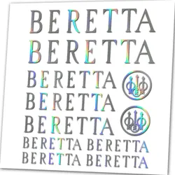 For Beretta Firearms Pistol Rifle Car Truck Window Gun Case Vinyl Decal Sticker Set