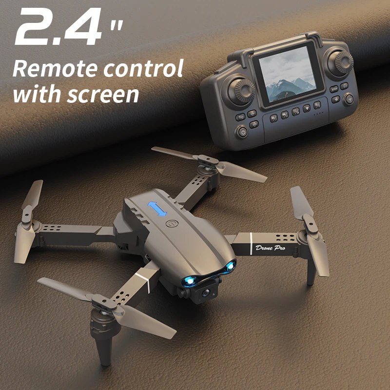 

The new E99 AIR drone comes with a remote control featuring a 2.4-inch large screen and a 480P camera, an 1800mAh battery, folda