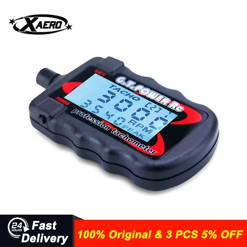 

GT-POWER RPM Meter, Propeller Rotation Tester with Passive Sensor for RC Aircraft