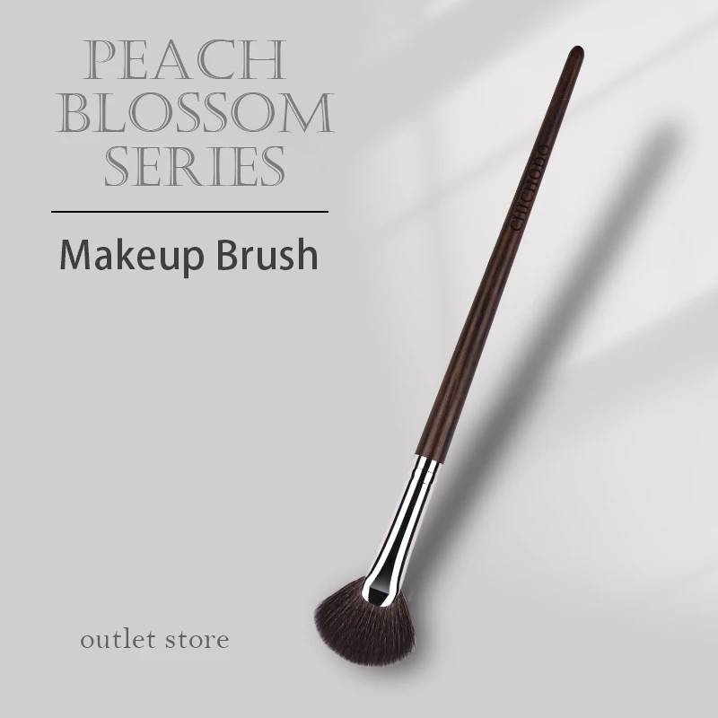 CHICHODO Makeup Brushes-Peach Blossom Series-Professional  Powder Brush Facial Contour Soft Goat Hair Brushes Make up Tools