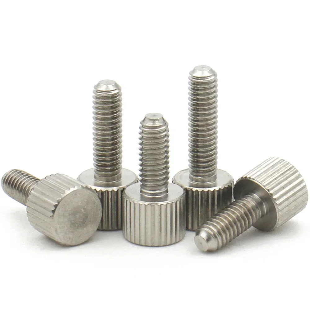 1-5pcs 304 Stainless Steel Thumb Screws M2 M3 M4 M5 M6 M8 knurled Head Thumb Bolt,Machinery,Tool Round Adjustment Hand Screw