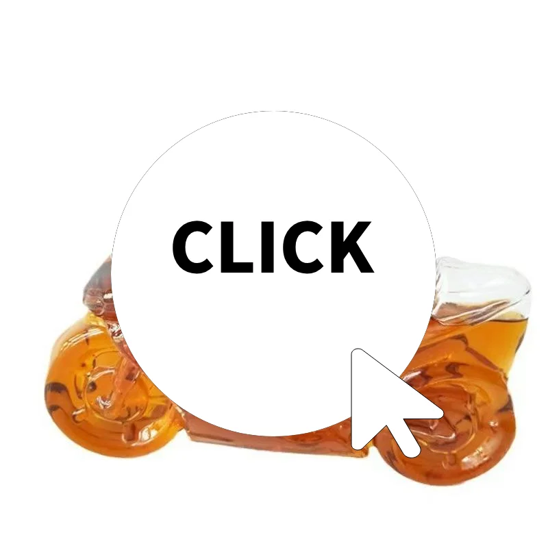 Separador creativo de vino y whisky con forma de motocicleta, decantador de vidrio de alto borosilicato, regalo perfecto para papá y novio