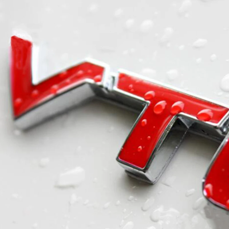 ثلاثية الأبعاد الأحمر VTEC شعار سيارة معدنية التصميم شعار الذيل الجسم شارة سبائك الزنك ملصق لهوندا سيفيك أكورد أوديسي سبيور صالح CRV SUV