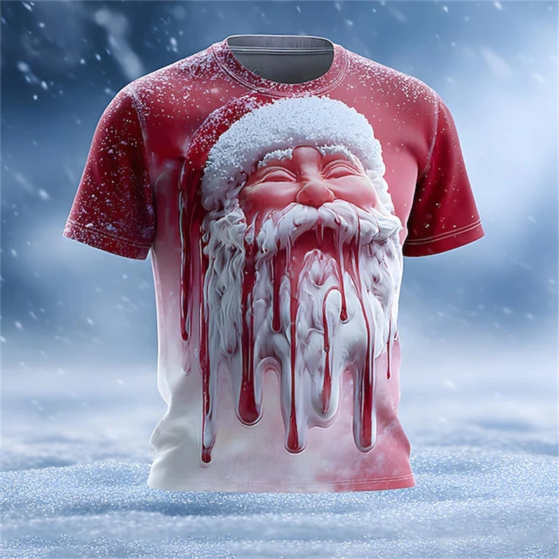 

Merry Christmas T-Shirt Unisex Cute and Playful Santa Claus Print Short-Sleeve T-Shirt 2026 New Arrival Holiday Gift T-Shirt