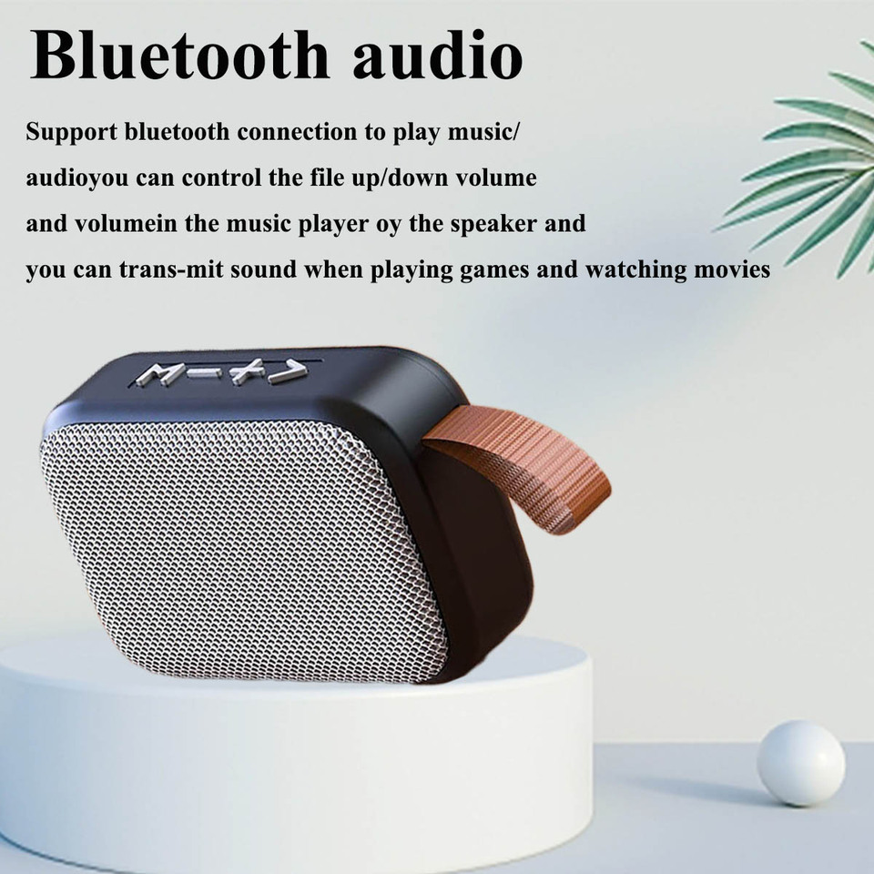  G2 Bluetooth 5.0 Wireless Sound Box - Portable Oxford Mini Speaker with 3D Surround HiFi Audio for Outdoors 