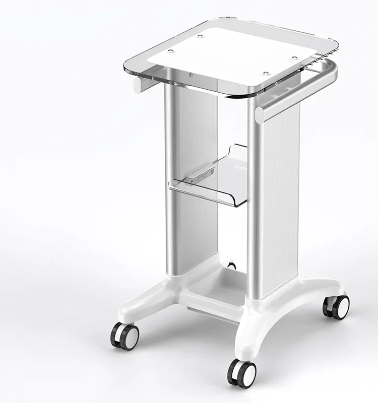 Aluminum Trolleys Beauty Salon Instrument Tool Trolley Cart Acrylic Base Dental Clinic B Ultrasound Customization Medical Cart