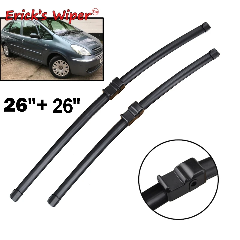 Erick\'s Wiper LHD & RHD Front Wiper Blades For Citroen Xsara Picasso 2006 - 2010 Windshield Windscreen Window Rain Brush 26\