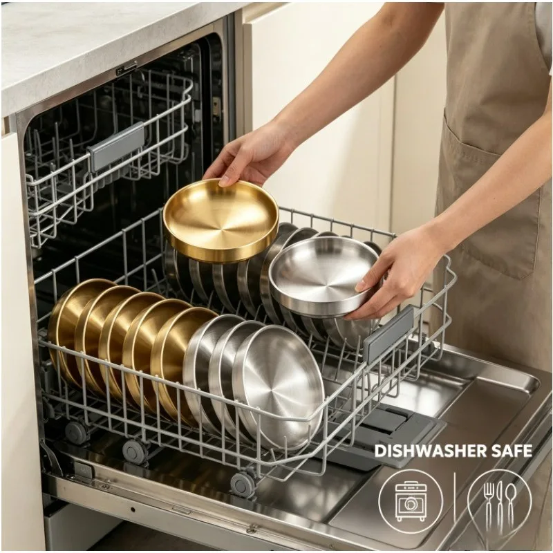 Dip-Schälchen aus Edelstahl, stapelbare, gebürstete kleine Gewürzteller, robuste Dip-Schalen aus Metall für Grill, Sushi, Nüsse