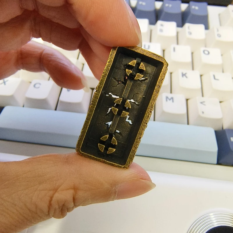 Anime Keycaps World of Warcraft Frostmourne Custom Keycaps for Mechanical Keyboards Key Caps DIY Brass Metal Keycap PC Gifts - view 6