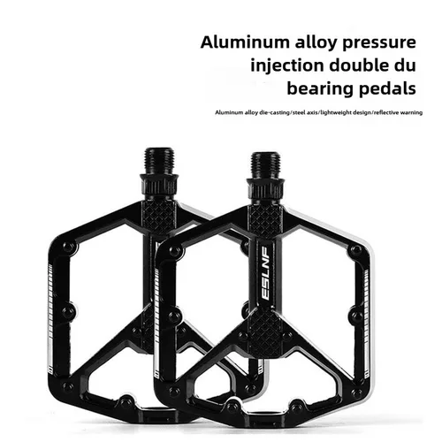 Imagen 2 del producto ESLNF Universal ciclismo ultraligero pedales de bicicleta de montaña MTB sellado 4 rodamientos Pedal de aleación de aluminio accesorios de bicicleta al aire libre