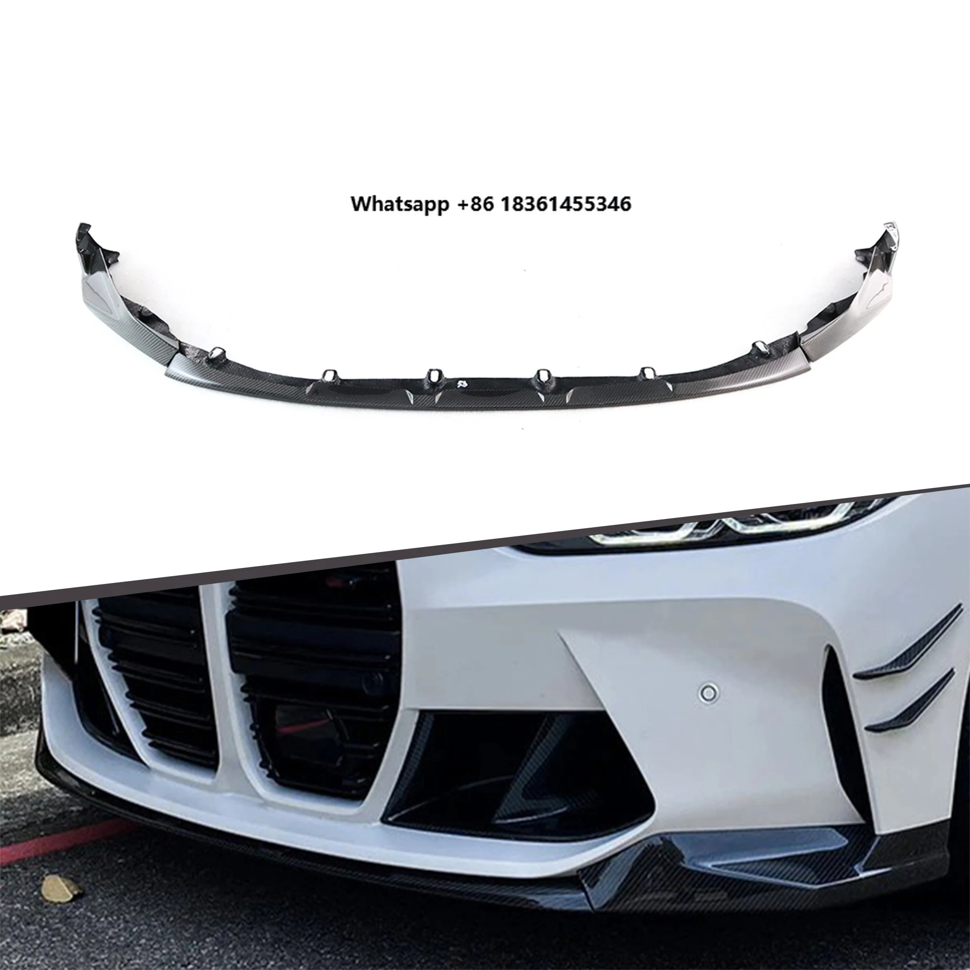 

for G80 G82 G83 M3 M4 Competition 2021+ 3 Pcs MP Carbon Front Lip