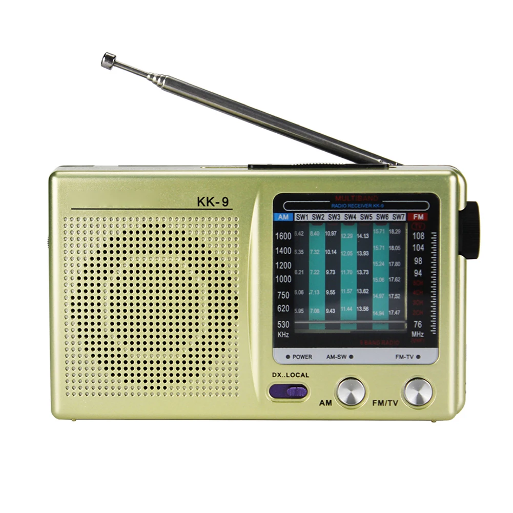 راديو AM/FM/SW يعمل بالبطارية، هوائي تليسكوبي، راديو صغير مع مكبر صوت مدمج، راديو محمول للاستخدام في حالات الطوارئ #4