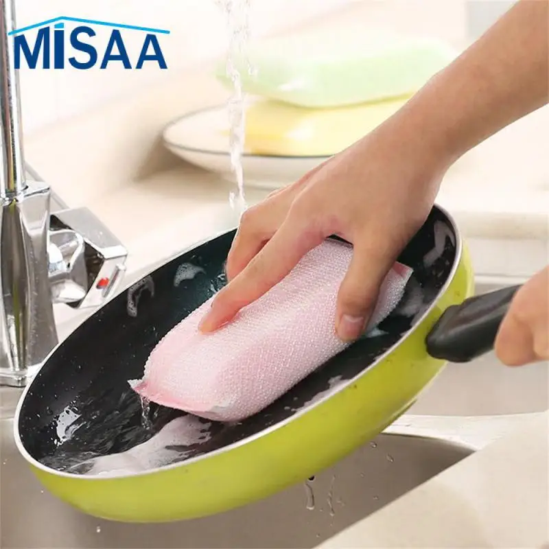 Tableware Cleaning Tools Strong Cleaning Ability Practical Simple Style Sponge Eraser Kitchen Cleaning Accessories Non-stick Oil