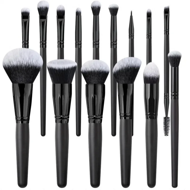 

Luxury Black Makeup Brush Set: Multi-Functional Beauty Application