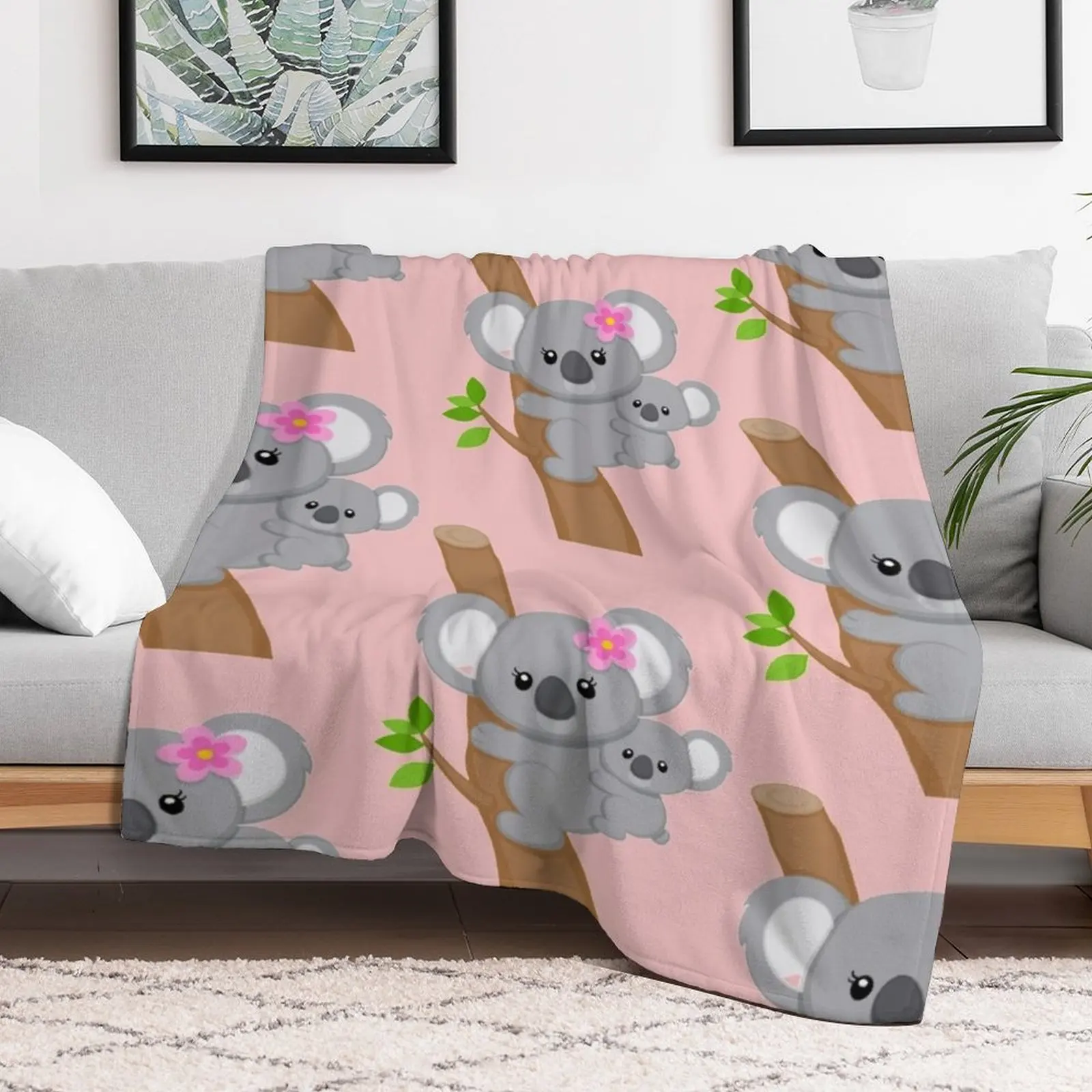 koala Throw Blanket warm winter Thermals For Travel for sofa Blankets