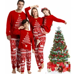 2023 Family Matching Outfits Red Christmas Pajamas Sets Father Mother Daughter and Son Pyjamas Aldult Kids Xmas Family Clothing