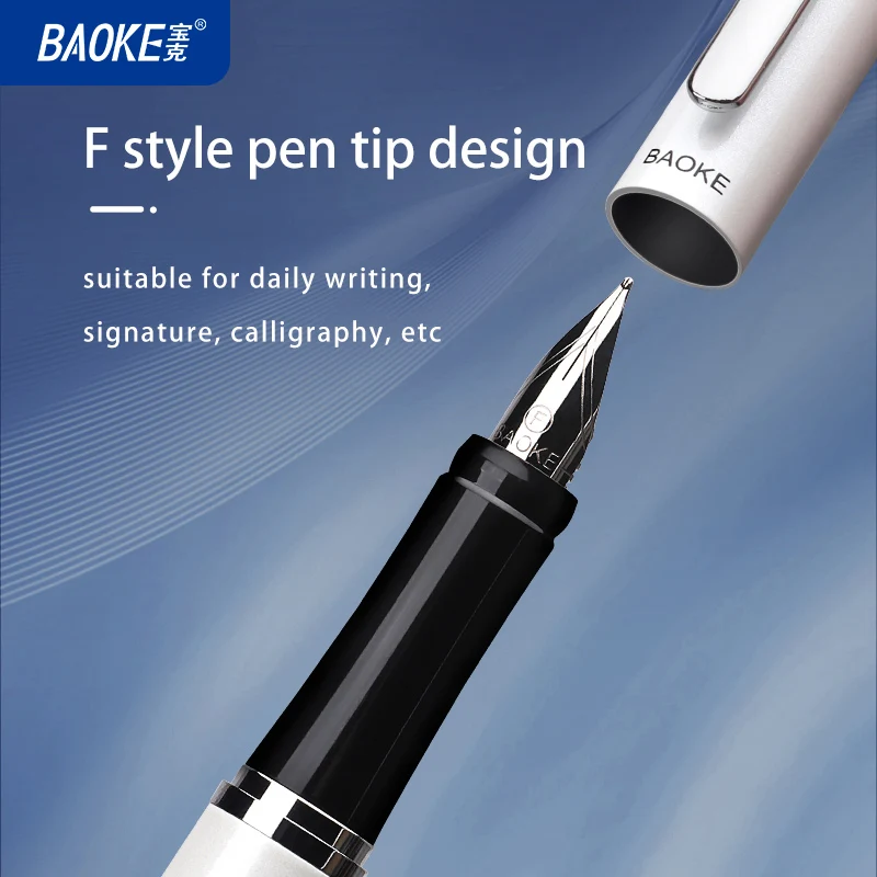 BAOKE PM179 Luxury Metal Fountain Pen Gift Set F Tip