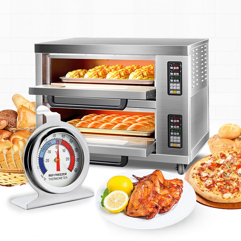 

Stainless Steel Temperature Refrigerator Freezer Dial Type Fridge Thermometer