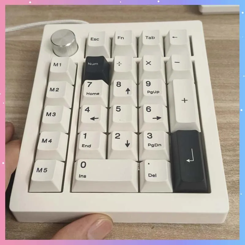 

Трехрежимная механическая цифровая клавиатура GMK26, 2,4G + BT + проводная, поддержка QMK/VIA, внешний ноутбук, финансовый учет, кассировая клавиатура