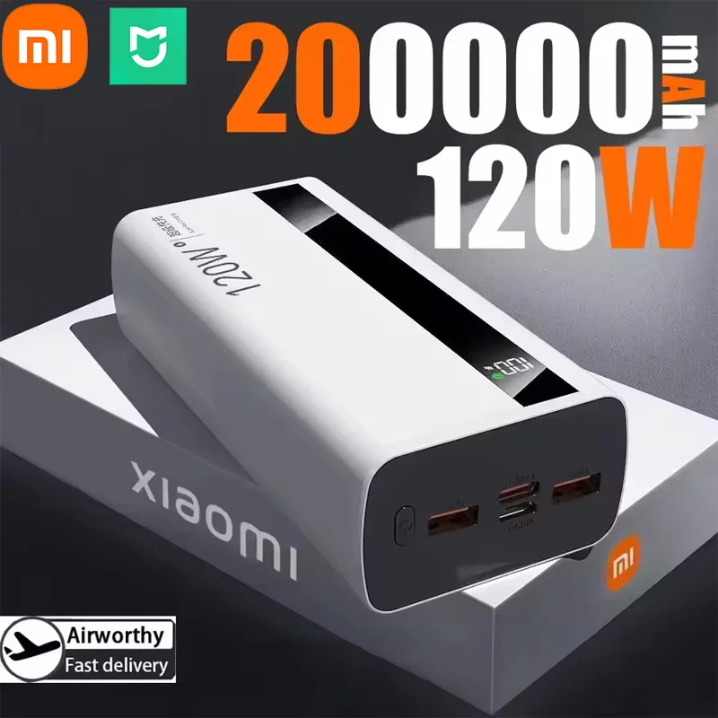 VIVO 120 واط 200000 مللي أمبير قدرة عالية قوة البنك سوبر شحن سريع قوة البنك شاحن بطارية محمول آيفون سامسونج هواوي