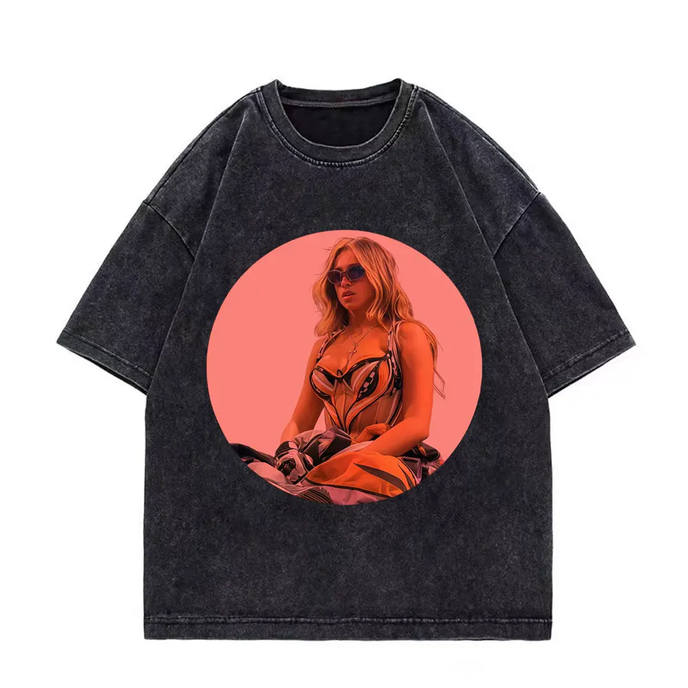 

Vintage Washed Tate McRae Aesthetic T-shirt Miss Possessive Tour 2025 Merch T Shirts Men Women Fashion Y2k Short Sleeve T-shirts