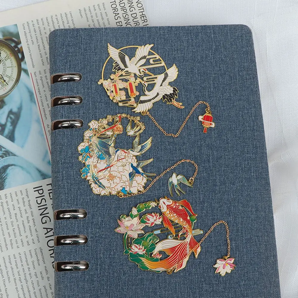 الوحش شرابة قلادة الأساطير الكلاسيكية الرجعية المعادن ترقيم الصفحات علامة مشبك كتب النمط الصيني النحاس المرجعية المعدنية المرجعية #3