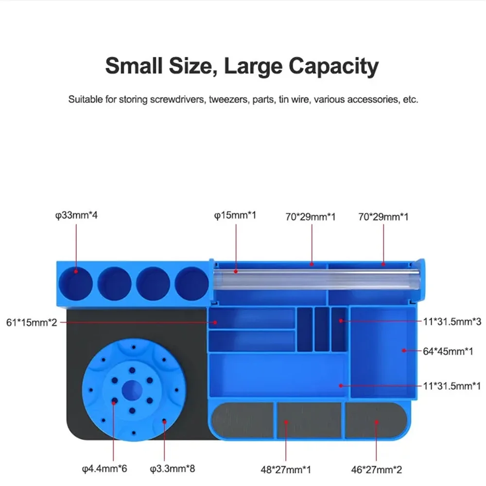 RELIFE RL-001H 360° Rotating Intelligent Repair Storage Rack Screwdriver Tweezer Tool Classified Storage Organizing Holder